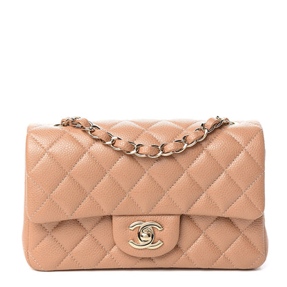 Chanel Caviar Quilted Mini Rectangular Flap Dark Beige 1 of 10