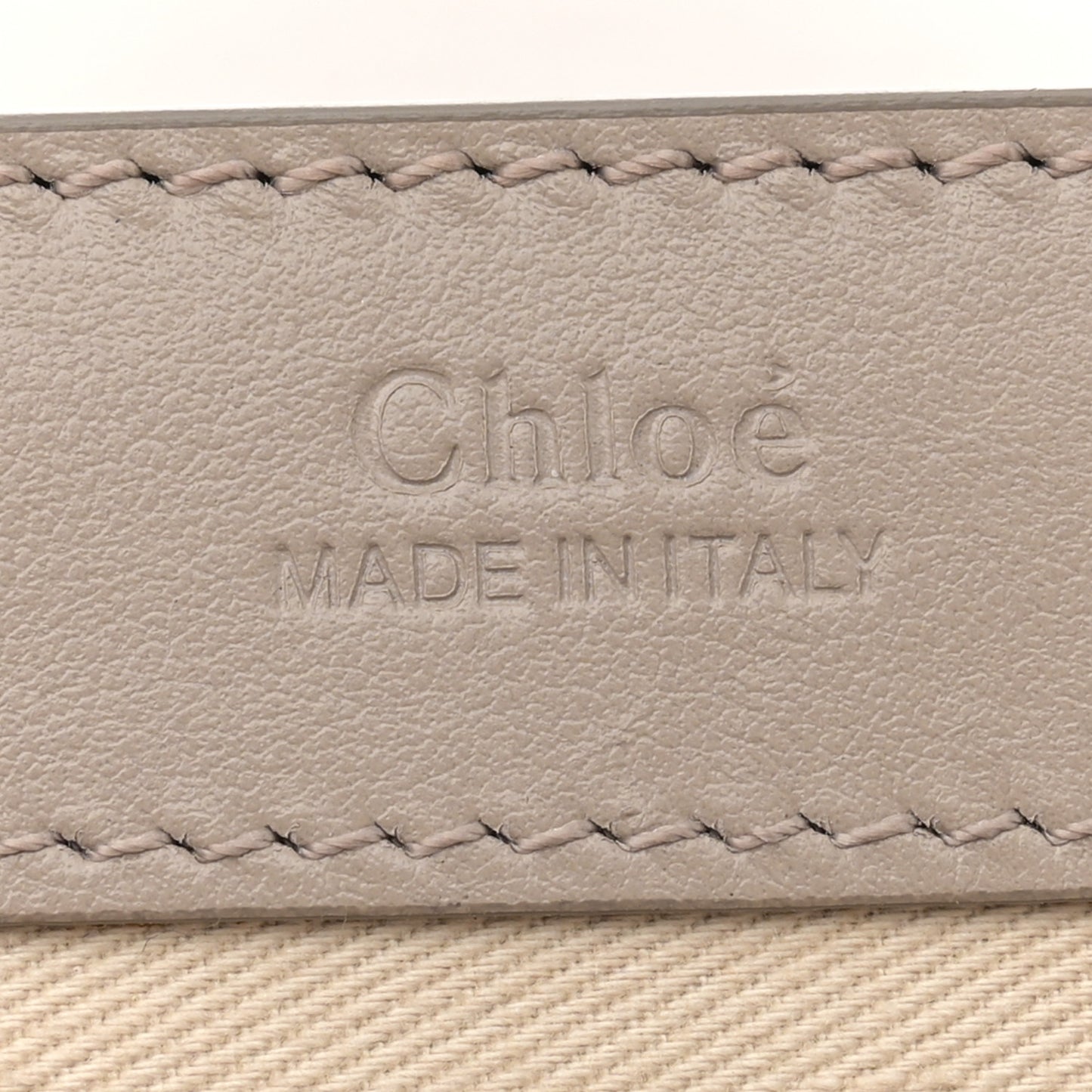Calfskin Suede C Clutch With Chain Motty Grey