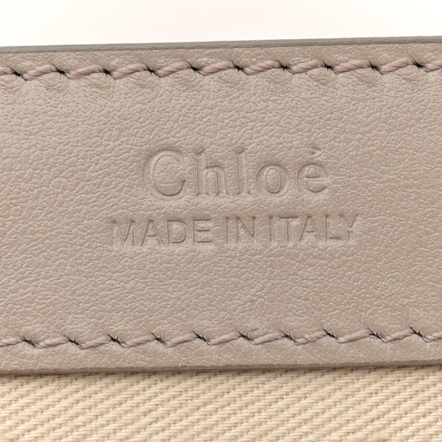 Chloe Calfskin Suede C Clutch With Chain Motty Grey 6 of 13