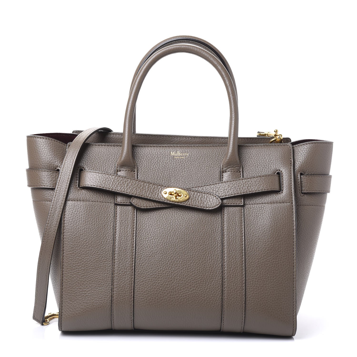 Mulberry Classic Grain Small Bayswater Zip Tote Clay 1 of 10