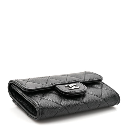 Chanel Caviar Quilted Flap Card Holder Black 4 of 8