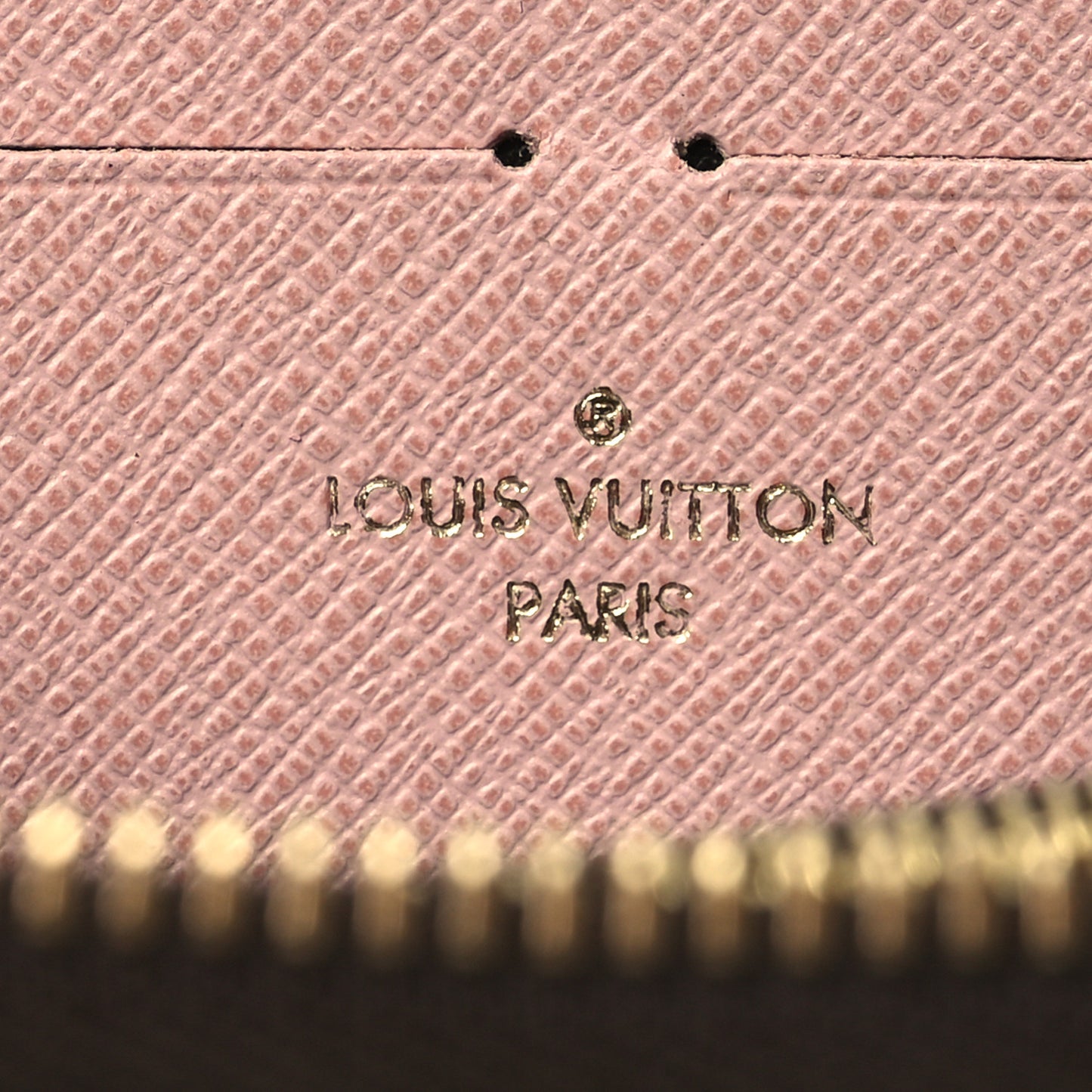 Monogram Clemence Wallet Rose Ballerine
