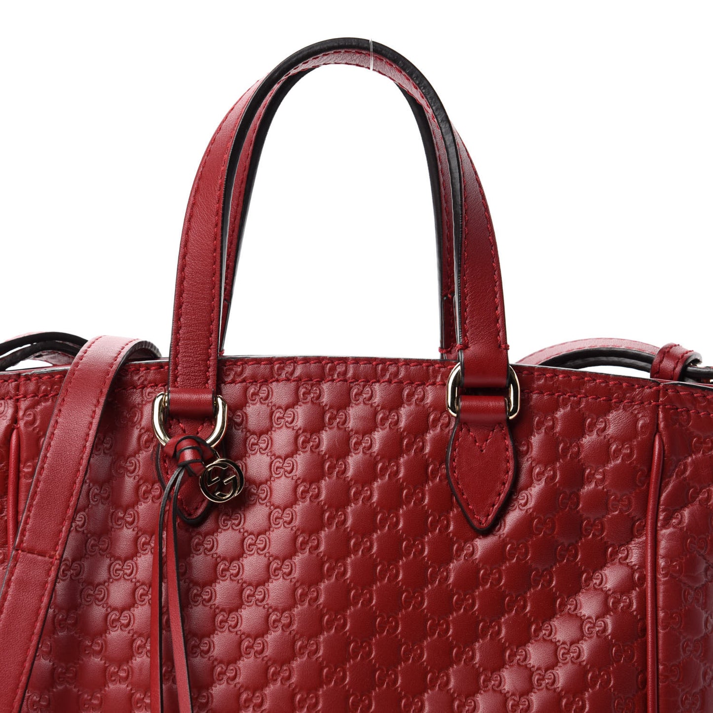 Microguccissima Small Bree Tote Red