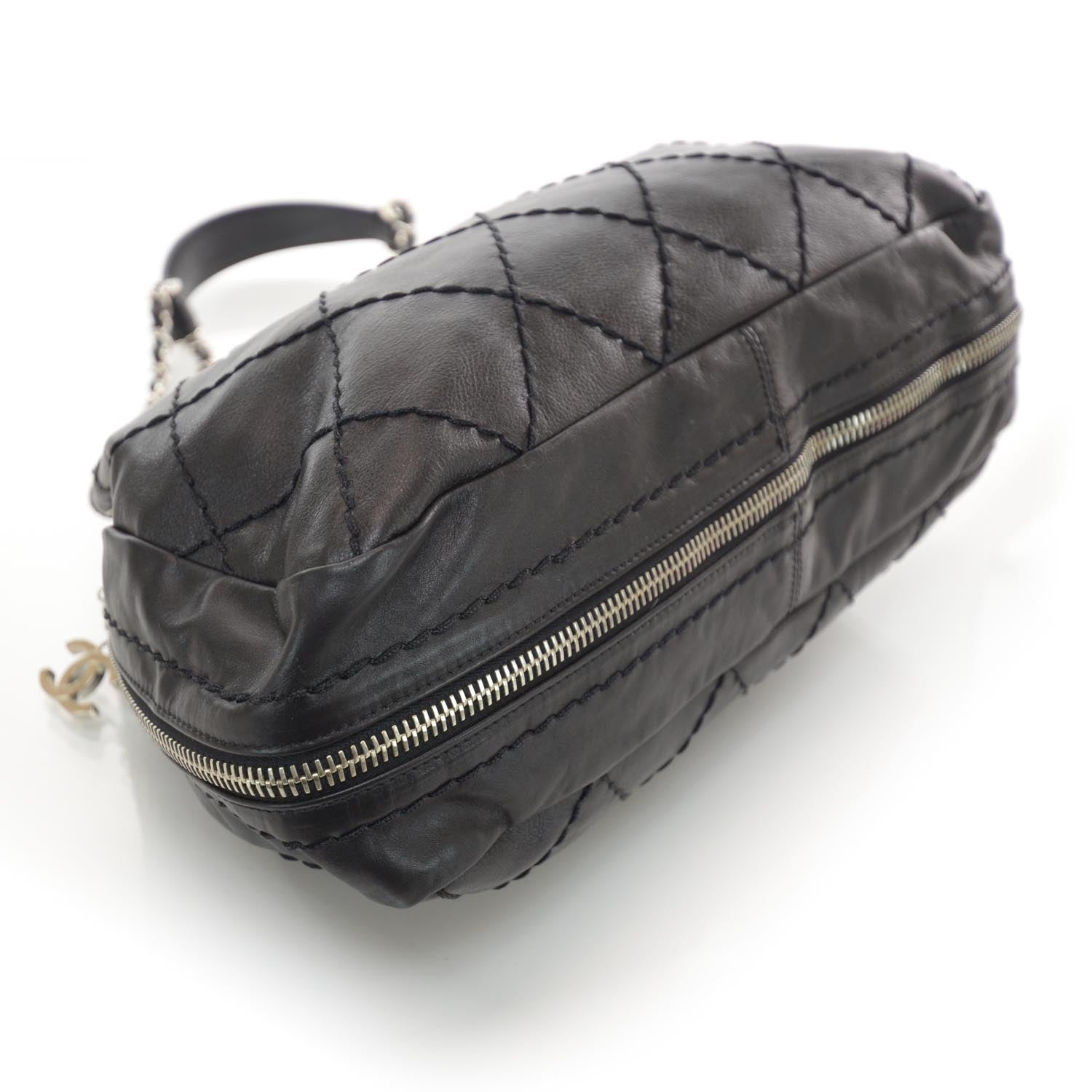 Chanel Lambskin Expandable Stitched Tote Black 4 of 8