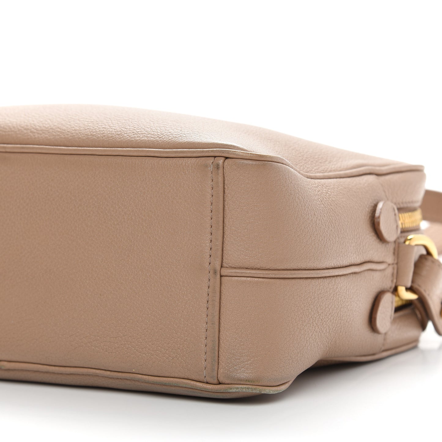 Soft Calfskin Camera Crossbody Bag Cammeo