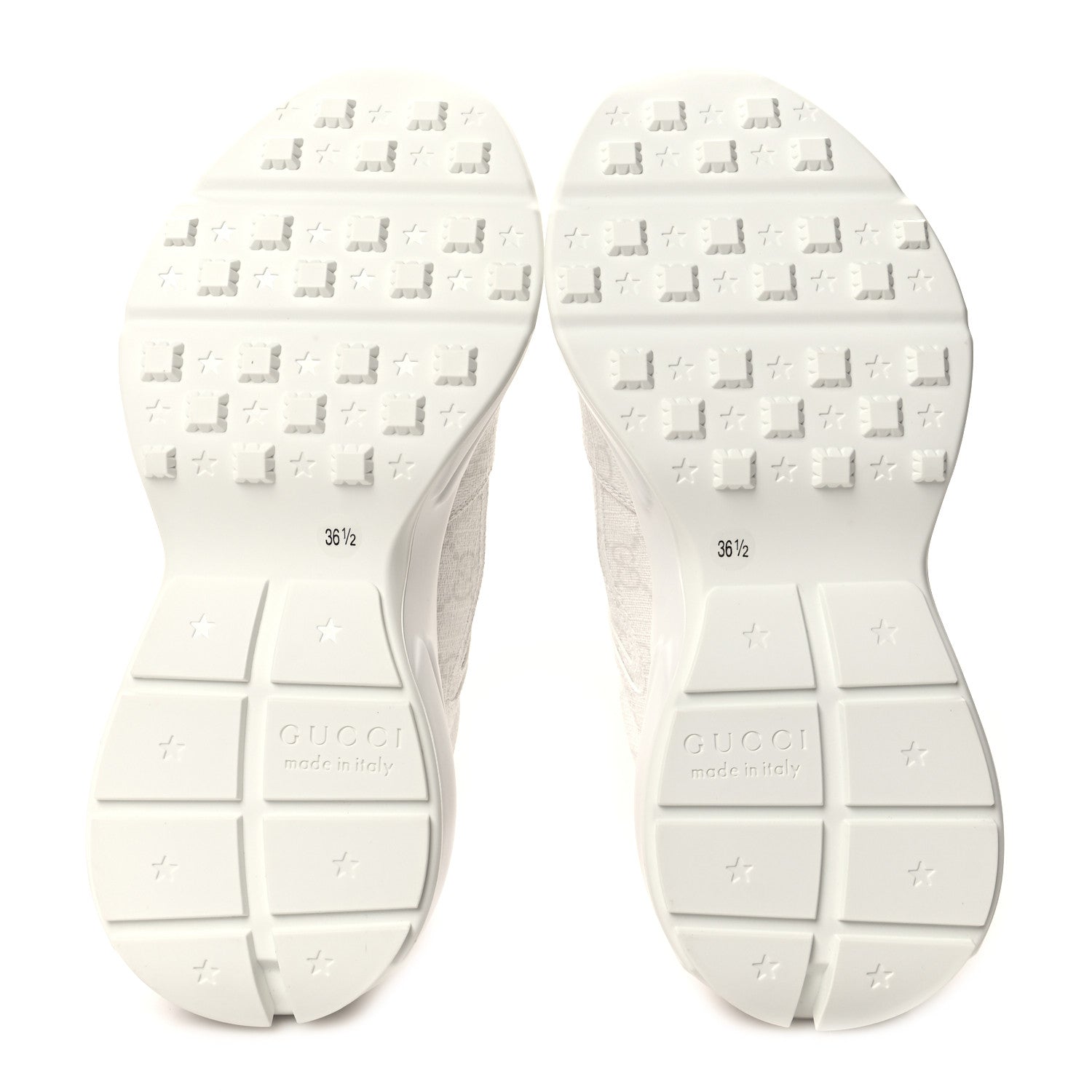 Gucci GG Supreme Monogram Womens Rhyton Sneakers 36.5 White 5 of 9