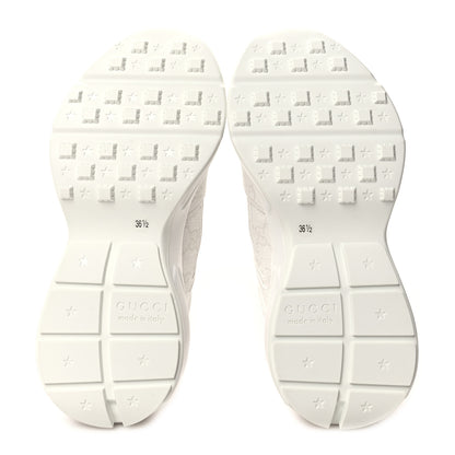 Gucci GG Supreme Monogram Womens Rhyton Sneakers 36.5 White 5 of 9