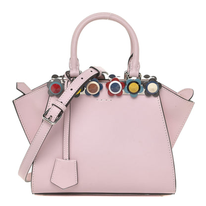 Fendi Vitello Dolce Plexiglass Flowerland Studded Mini 3Jours Tote Peonia Multicolor 1 of 12