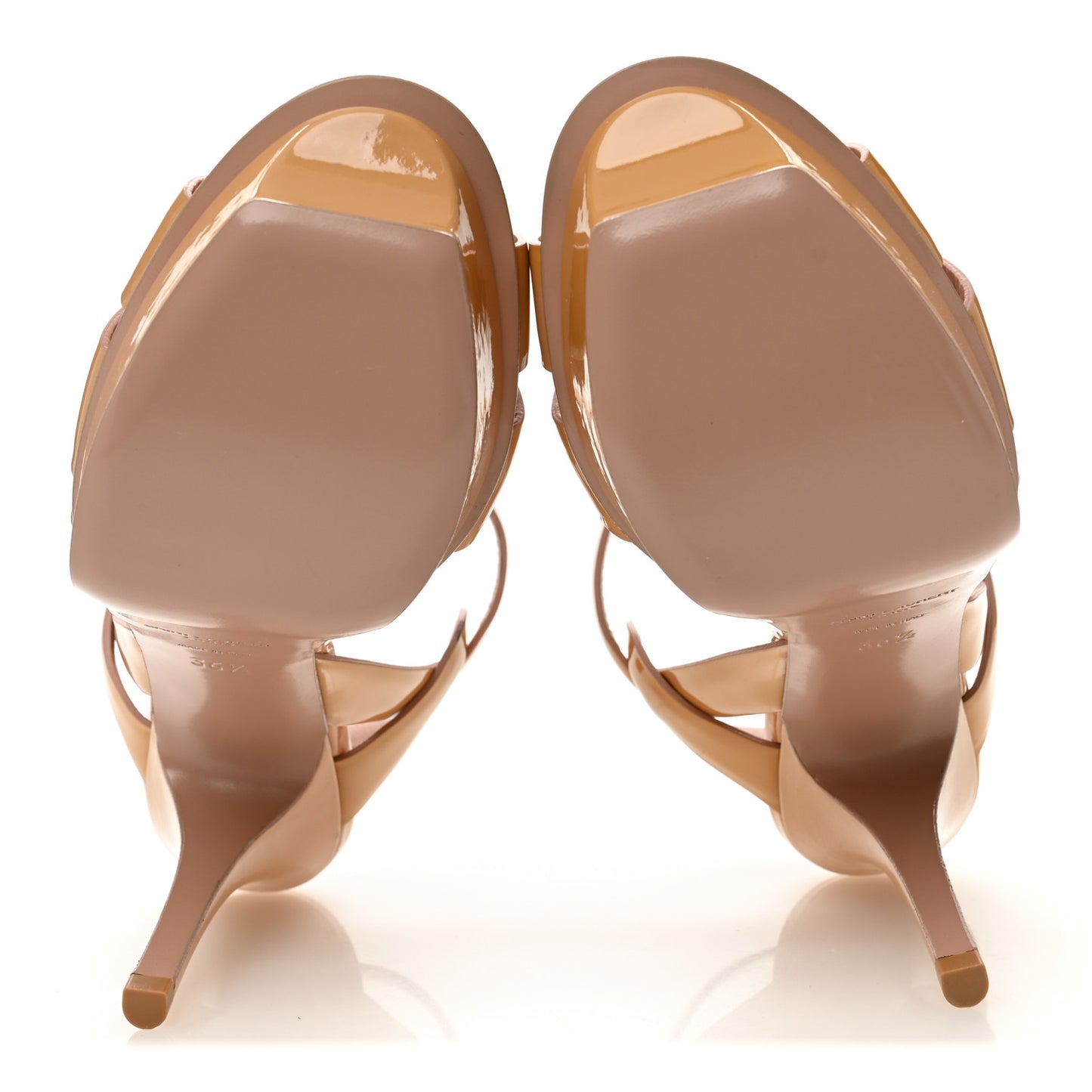 Patent Tribute 75 Platform Sandals 36.5 Pale Pink