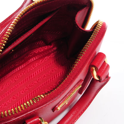 Prada Saffiano Lux Mini Promenade Tote Fuoco 6 of 8