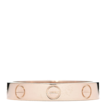 Cartier 18K Pink Gold 3.5mm LOVE Wedding Band Ring 54 6.75 1 of 5