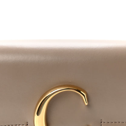 Chloe Shiny Calfskin Suede Small C Double Carry Bag Motty Grey 7 of 9