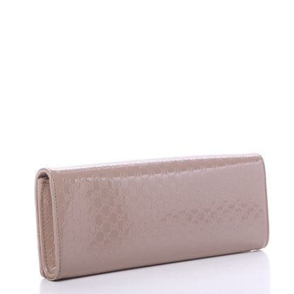 Gucci Patent Microguccissima Small Broadway Clutch Dark Cipria 2 of 9