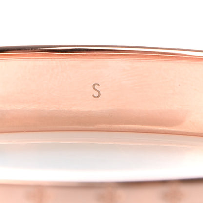 Louis Vuitton Brass Monogram Nanogram Cuff S Pink Gold 5 of 6