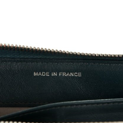 Chanel Patent Quilted Brilliant Zip Around Wallet Blue 7 of 9