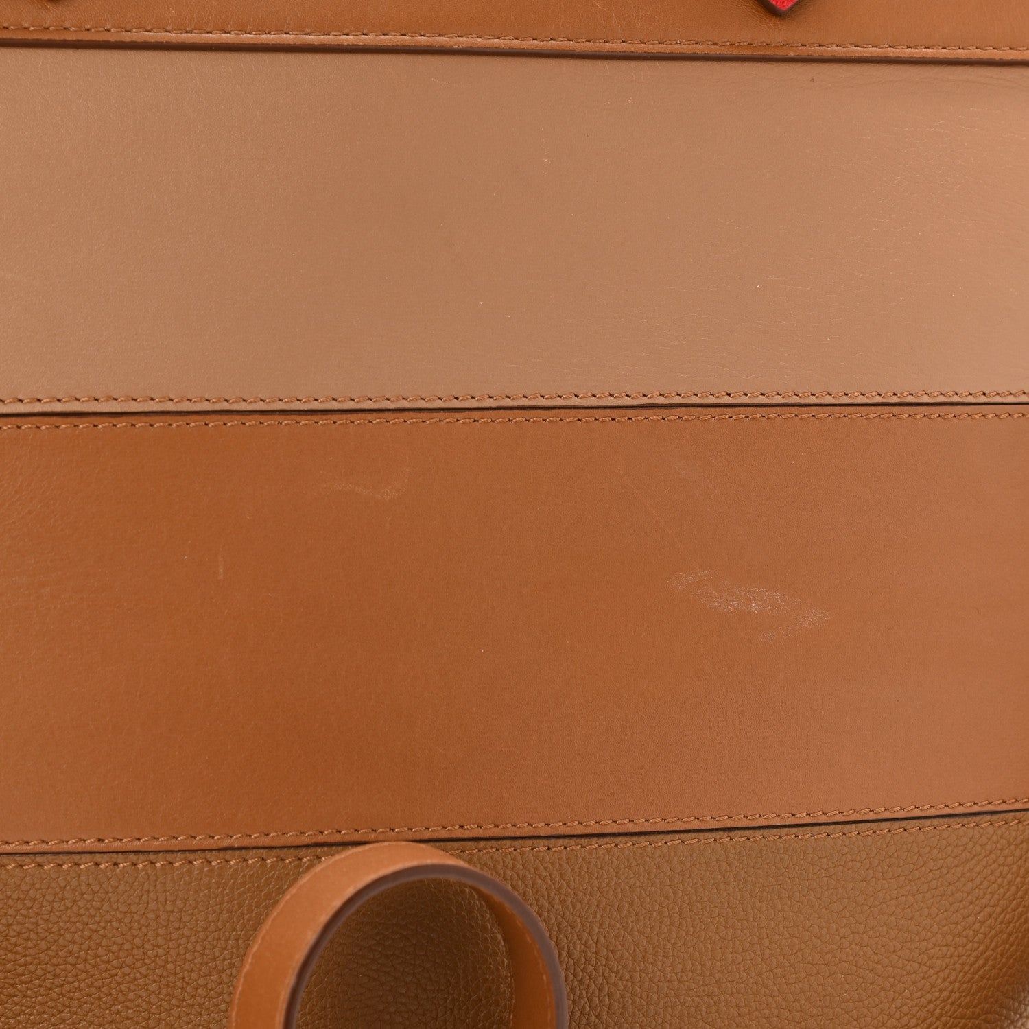 Burberry Calfskin Medium Society Top Handle Tote Tan 14 of 16