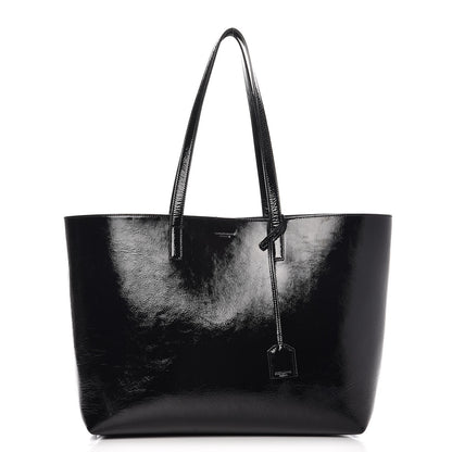 Saint Laurent Patent Calfskin Large Shopping Tote Black 1 of 10