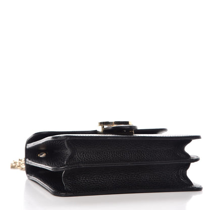 Gucci Dollar Calfskin Small Interlocking G Shoulder Bag Black 4 of 7