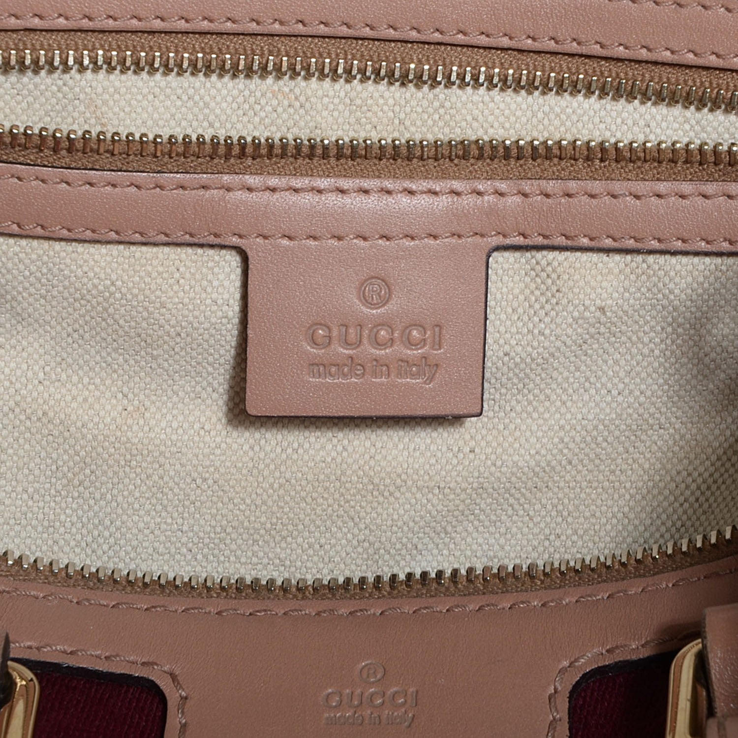 Gucci Monogram Vintage Web Medium Boston Pink 6 of 7