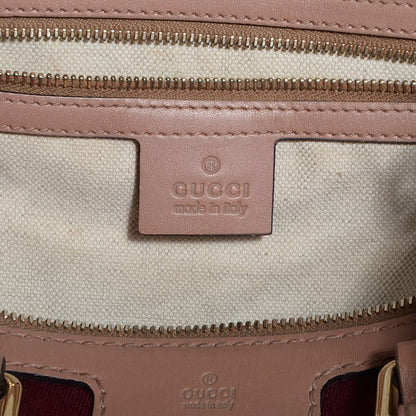 Gucci Monogram Vintage Web Medium Boston Pink 6 of 7
