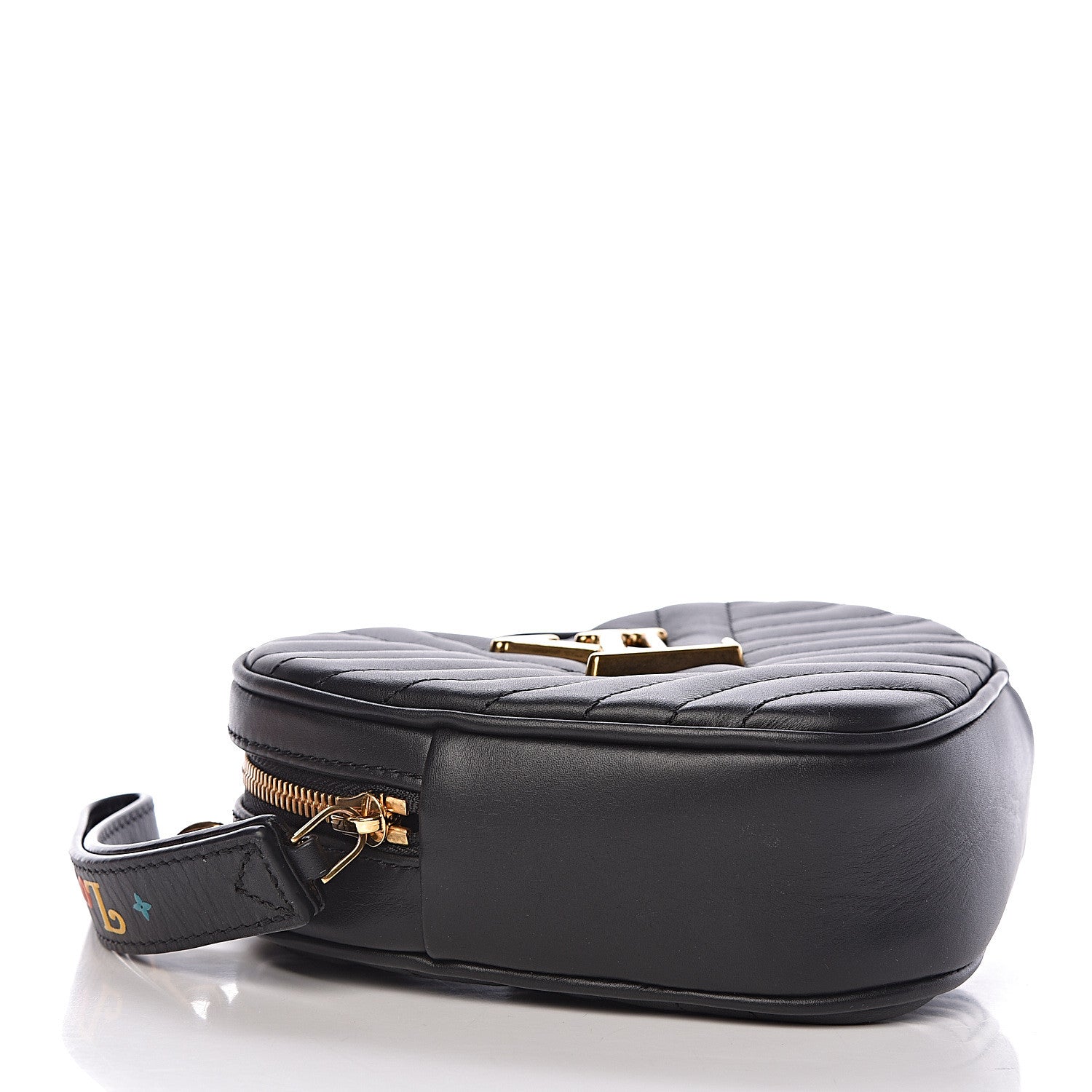 Louis Vuitton Calfskin New Wave Heart Bag Black 4 of 11