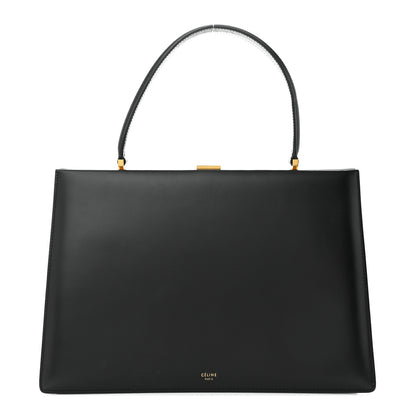 Celine Box Calfskin Medium Clasp Bag Black 1 of 17