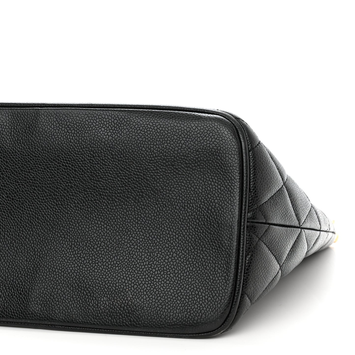 Caviar Quilted Medallion Tote Black