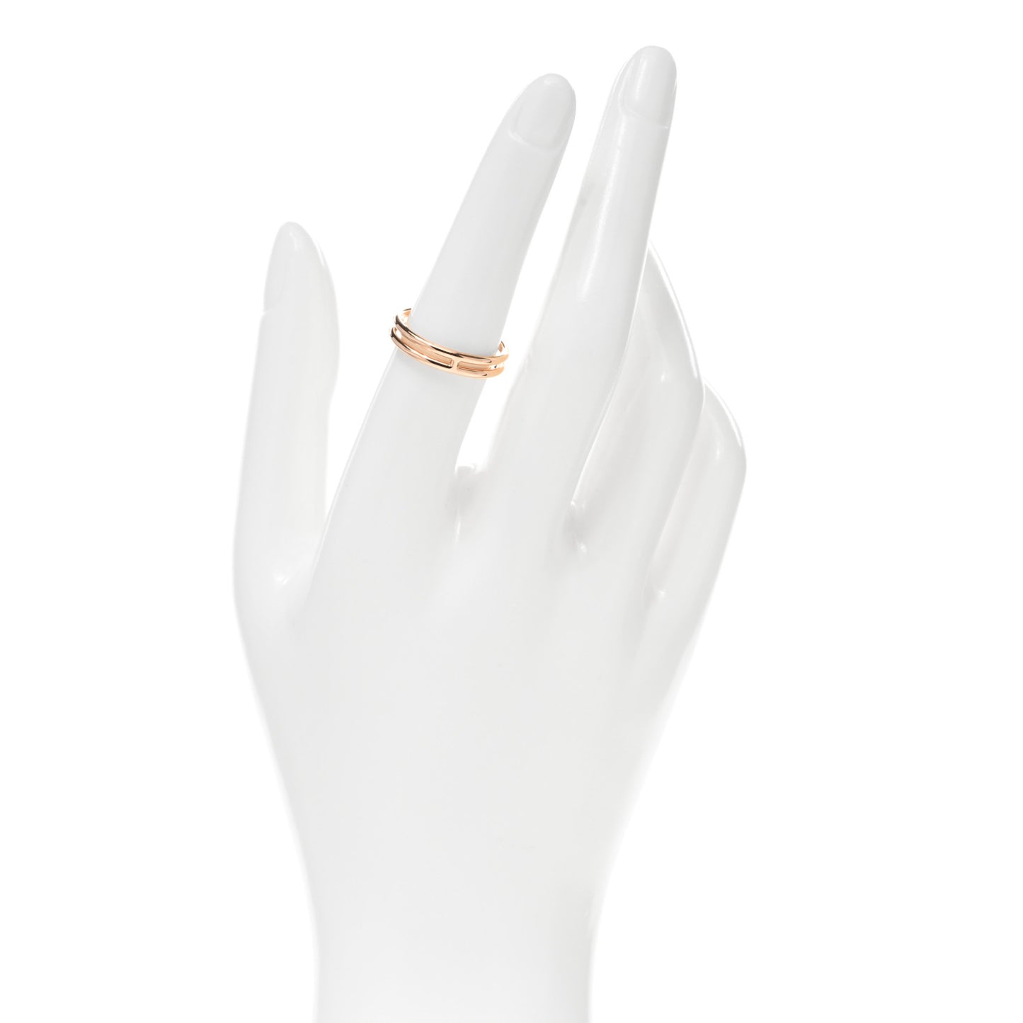 18K Rose Gold Ariane Wedding Band Ring 54 7