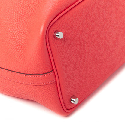Hermes Taurillon Clemence Picotin Lock 18 PM Rose Jaipur 6 of 9