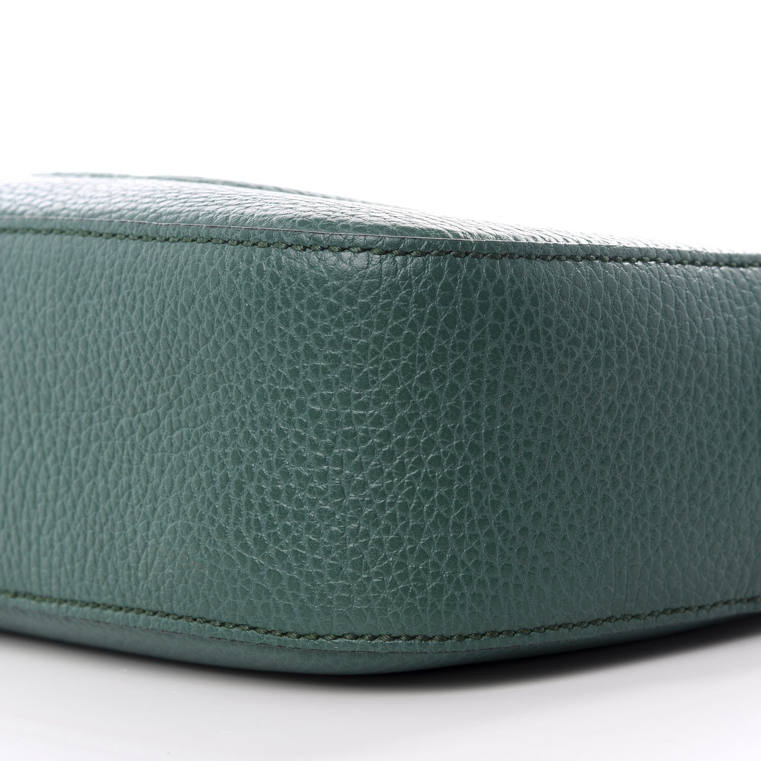 Gucci Pebbled Calfskin Small Soho Disco Bag Emerald Green 6 of 8