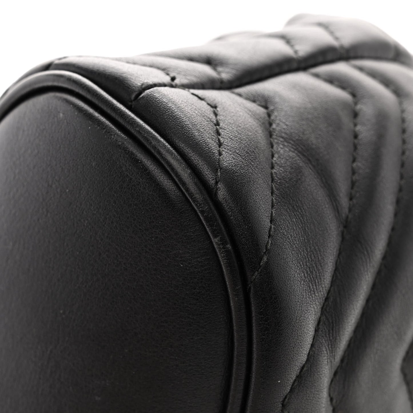 Calfskin Matelasse GG Marmont Flap Backpack Black