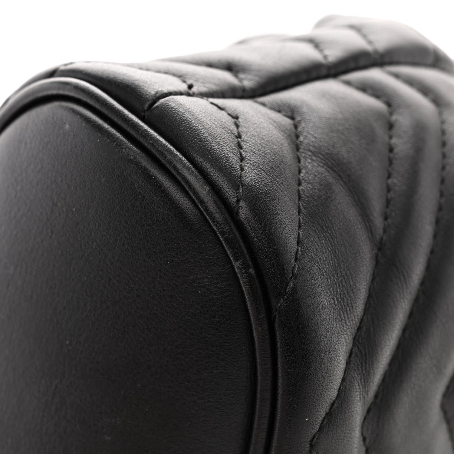 Gucci Calfskin Matelasse GG Marmont Flap Backpack Black 13 of 14