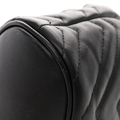 Gucci Calfskin Matelasse GG Marmont Flap Backpack Black 13 of 14