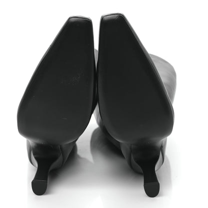 Balenciaga Shiny Super Soft Calfskin Falkon 105mm Knee High Boots 37 Black 5 of 8