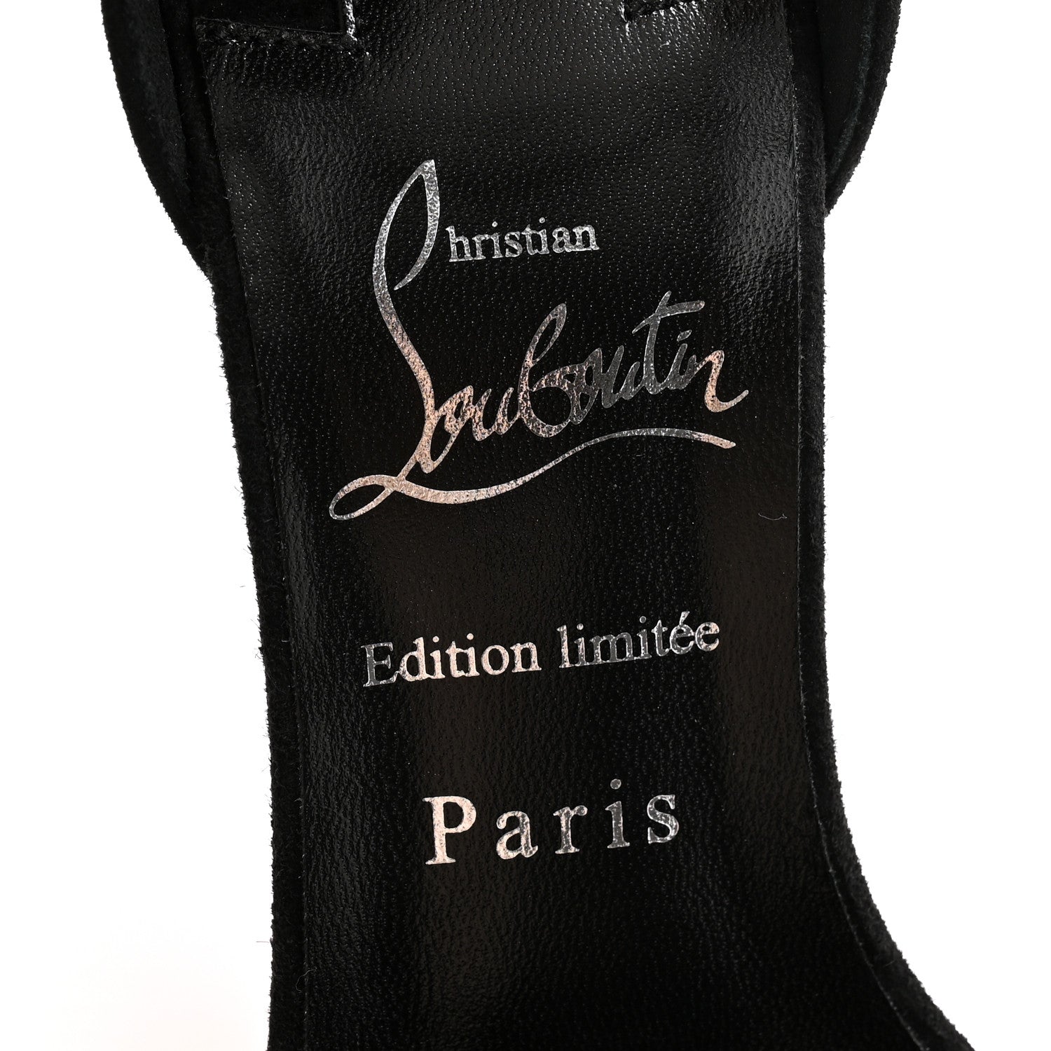 Christian Louboutin Suede Palma Macrame 100 Sandals 36 Black 6 of 11