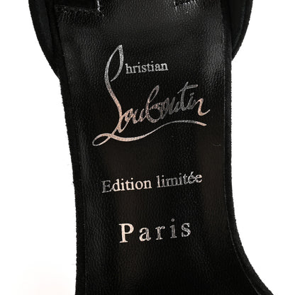 Christian Louboutin Suede Palma Macrame 100 Sandals 36 Black 6 of 11