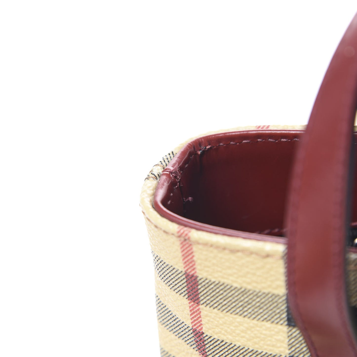 Haymarket Check Small Tote Red