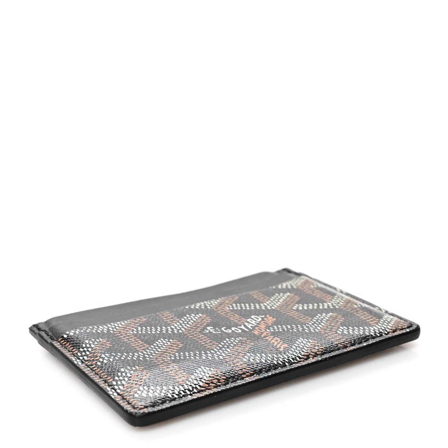 Goyardine Saint Sulpice Card Holder Black