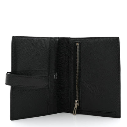 Hermes Epsom Bearn Compact Wallet Black 5 of 8