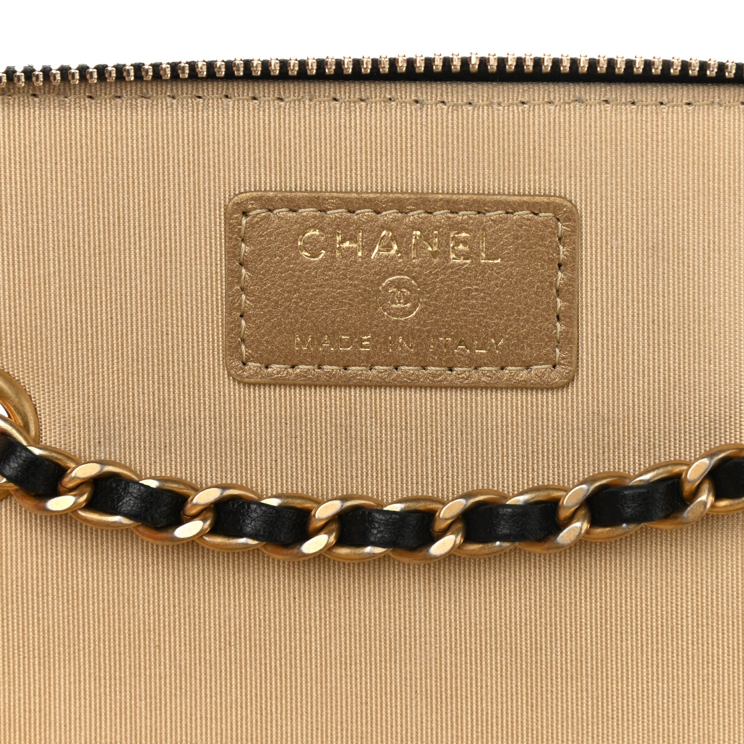 Chanel Lambskin Quilted Pearl Crush Small Vanity Case With Chain Black 6 of 9