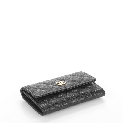 Chanel Caviar Quilted Flap Card Holder Black 4 of 8
