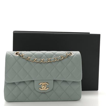 Chanel Caviar Quilted Small Double Flap Light Blue 11 of 11