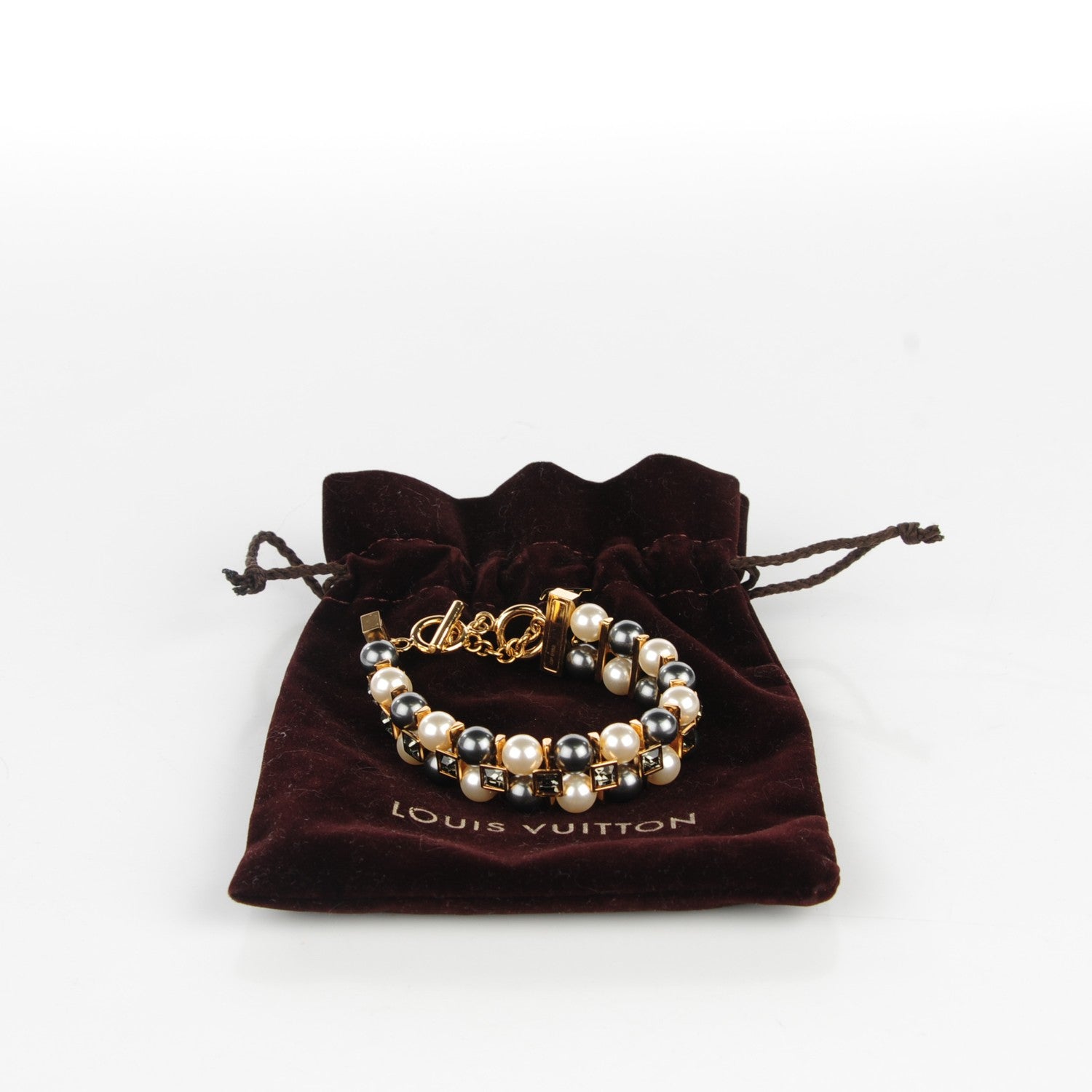 Louis Vuitton Pearl Crystal Cry Me A River Bracelet 7 of 7