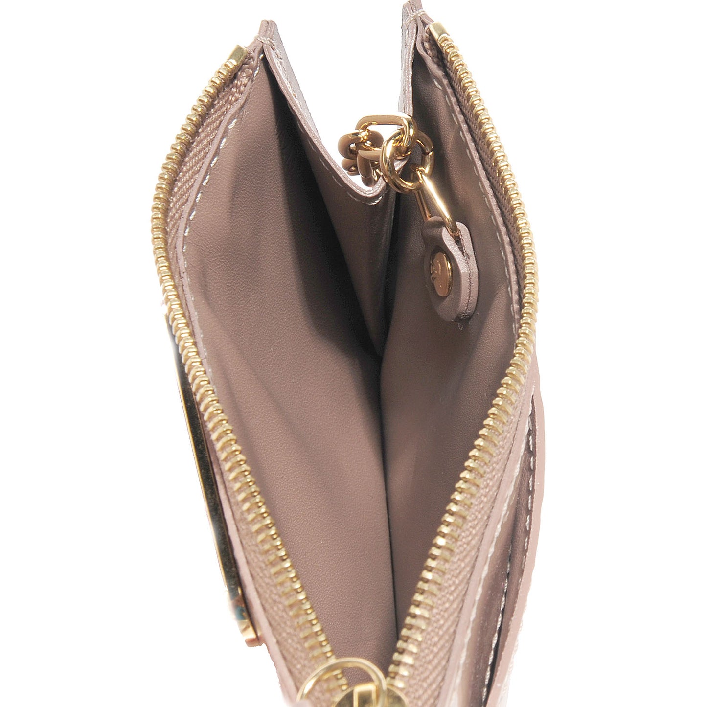 Vernis Key Pouch Beige Poudre