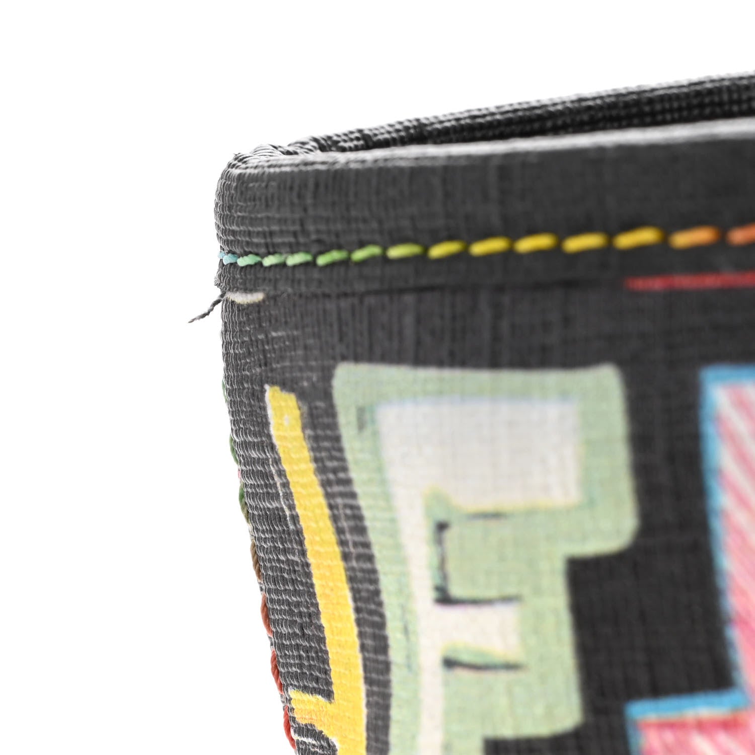 Fendi Zucca Spalmati Patent Zucchino Screen Print Medium Roll Tote Tobacco Multicolor Black 11 of 12