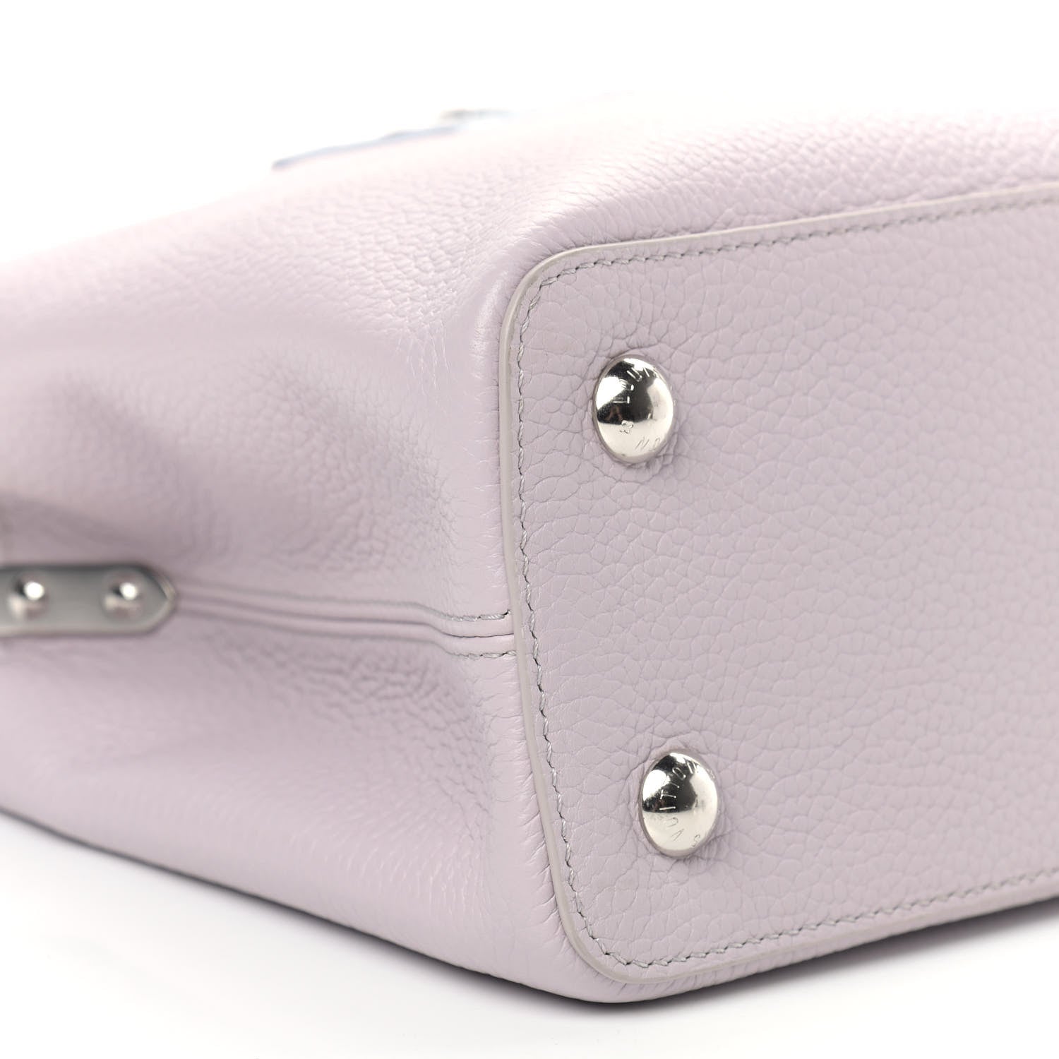 Louis Vuitton Taurillon Capucines PM Brume Olympe Blue White 7 of 8