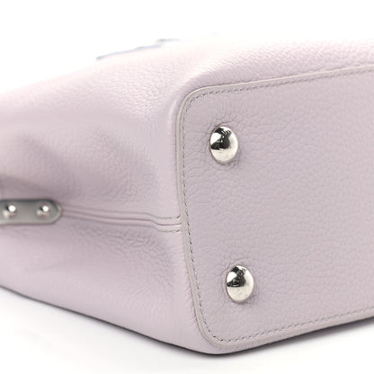 Louis Vuitton Taurillon Capucines PM Brume Olympe Blue White 7 of 8