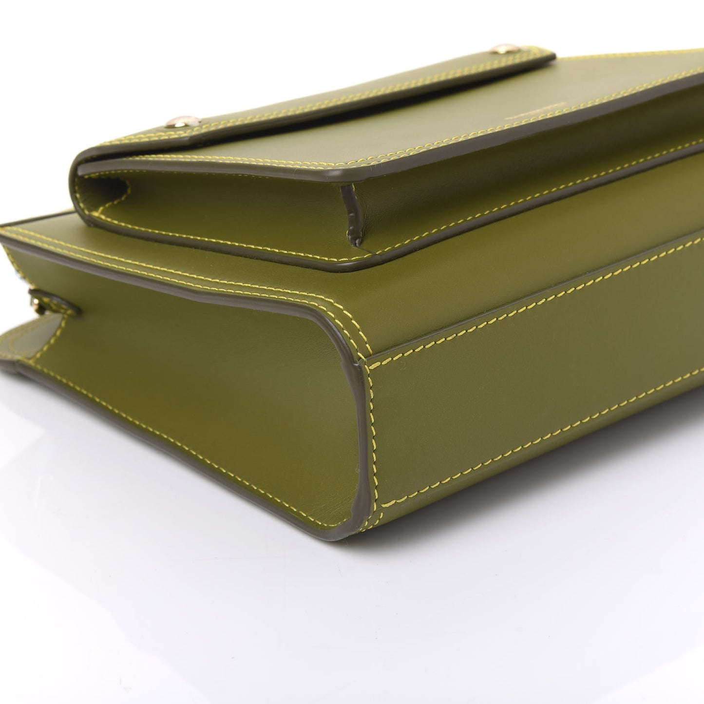Smooth Calfskin Mini Pocket Bag Juniper Green