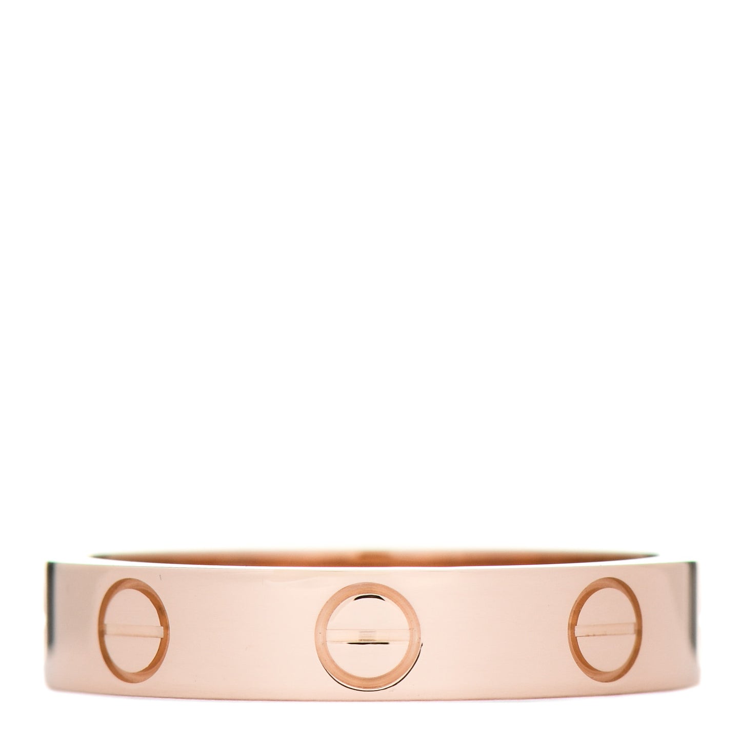 18K Pink Gold 3.5mm LOVE Wedding Band Ring 51 5.75