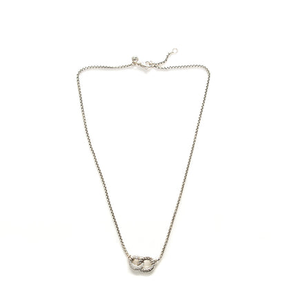 David Yurman Sterling Silver Diamond Belmont Pendant Necklace 3 of 5